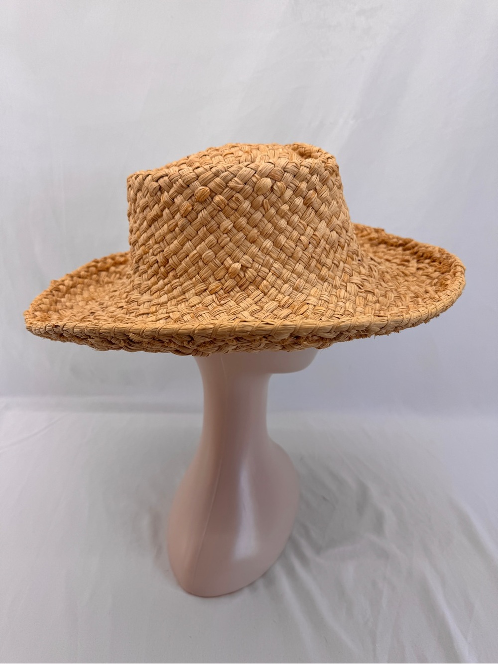 VINTAGE Rare 1980s Helen Kaminski Safari Fedora Straw Hat - Made in Australia - Picture 2 of 15
